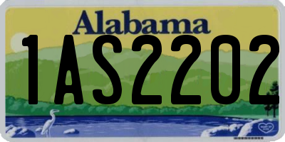 AL license plate 1AS2202