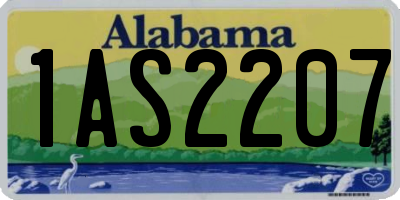AL license plate 1AS2207