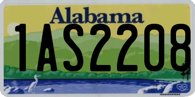 AL license plate 1AS2208