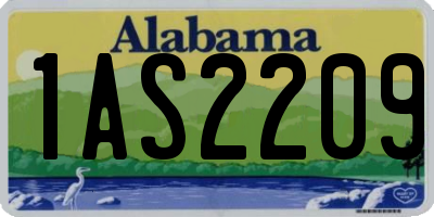 AL license plate 1AS2209