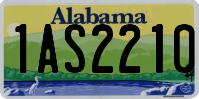 AL license plate 1AS2210