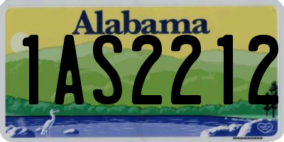 AL license plate 1AS2212