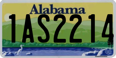 AL license plate 1AS2214