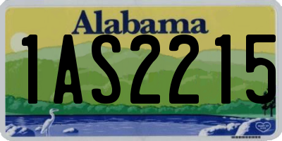 AL license plate 1AS2215