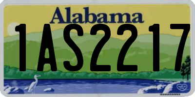 AL license plate 1AS2217