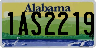 AL license plate 1AS2219