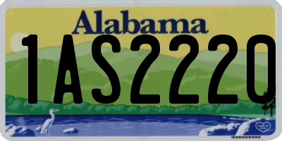 AL license plate 1AS2220