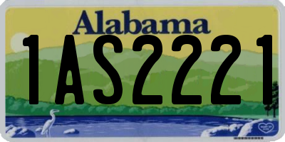 AL license plate 1AS2221