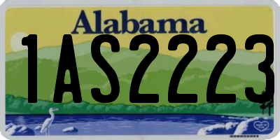 AL license plate 1AS2223