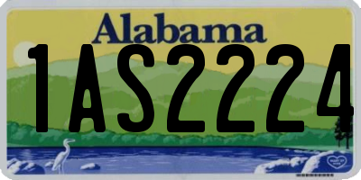 AL license plate 1AS2224