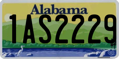 AL license plate 1AS2229