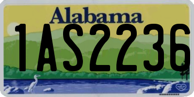 AL license plate 1AS2236