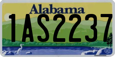 AL license plate 1AS2237