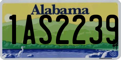 AL license plate 1AS2239