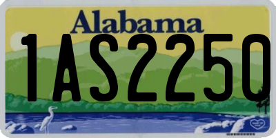 AL license plate 1AS2250