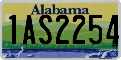 AL license plate 1AS2254