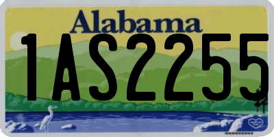 AL license plate 1AS2255