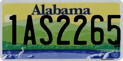 AL license plate 1AS2265