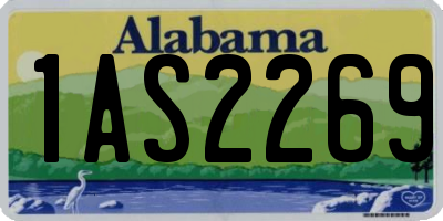 AL license plate 1AS2269