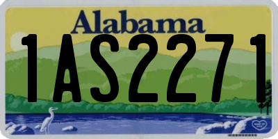 AL license plate 1AS2271