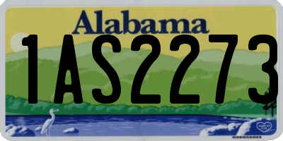 AL license plate 1AS2273