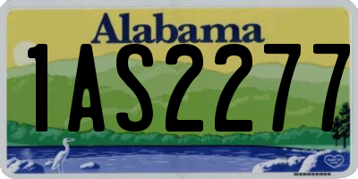AL license plate 1AS2277