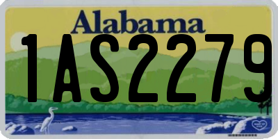 AL license plate 1AS2279