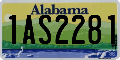 AL license plate 1AS2281