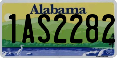 AL license plate 1AS2282