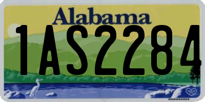 AL license plate 1AS2284