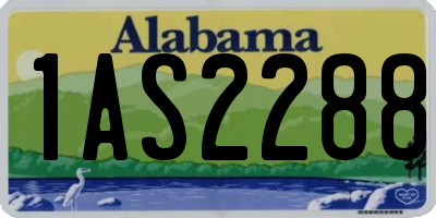 AL license plate 1AS2288