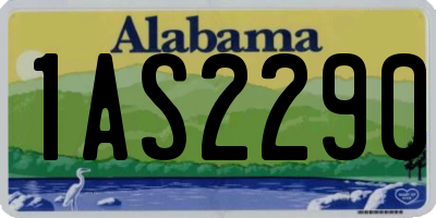 AL license plate 1AS2290
