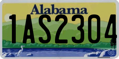 AL license plate 1AS2304
