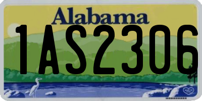AL license plate 1AS2306