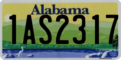 AL license plate 1AS2317