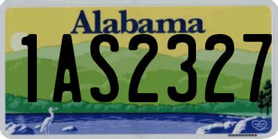 AL license plate 1AS2327