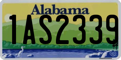 AL license plate 1AS2339