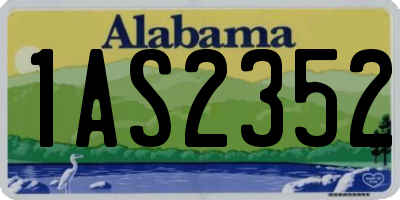 AL license plate 1AS2352