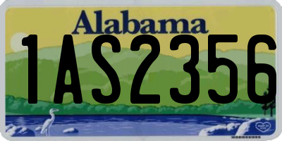 AL license plate 1AS2356