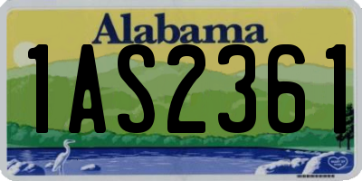 AL license plate 1AS2361