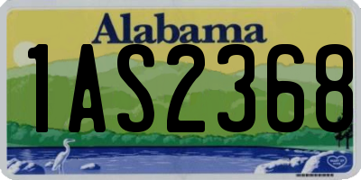 AL license plate 1AS2368