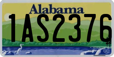AL license plate 1AS2376