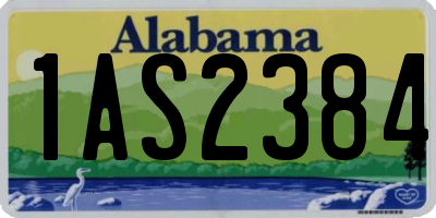 AL license plate 1AS2384