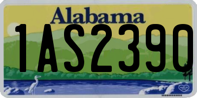AL license plate 1AS2390