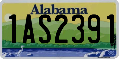 AL license plate 1AS2391