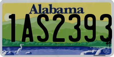 AL license plate 1AS2393