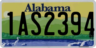 AL license plate 1AS2394