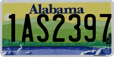 AL license plate 1AS2397