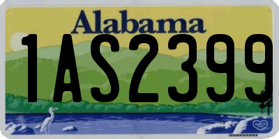 AL license plate 1AS2399