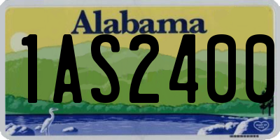 AL license plate 1AS2400